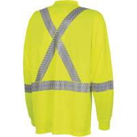 6905A Ultra-Cool Ultra-Breathable Long-Sleeved Safety Shirt, X-Small, High Visibility Lime-Yellow Groupe Belzile Dickner