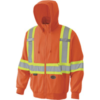 6940 Zip Style Hoodie, Small, High Visibility Orange Groupe Belzile Dickner