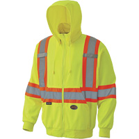 6941 Zip Style Hoodie, X-Small, High Visibility Yellow Groupe Belzile Dickner