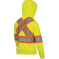 6925W Women's Zip Style Hoodie, X-Small, High Visibility Yellow Groupe Belzile Dickner
