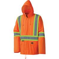 5598 Combinaison de pluie imperm&eacute;able et l&eacute;g&egrave;re, Polyester/PVC, Petit, Orange haute visibilit&eacute; Groupe Belzile Dickner