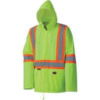 5599 Combinaison de pluie imperm&eacute;able et l&eacute;g&egrave;re, Polyester/PVC, T-petit, Jaune lime haute visibilit&eacute; Groupe Belzile Dickner