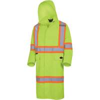 5631 Manteau long imperm&eacute;able The Rock 300D, Polyester, Petit, Jaune lime haute visibilit&eacute; Groupe Belzile Dickner