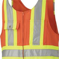 6617Z Combinaisons de s&eacute;curit&eacute; avec fermetures &agrave; glissi&egrave;re aux jambes, Poly-coton, 36, Orange haute visibilit&eacute; Groupe Belzile Dickner