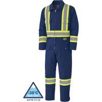 5539A Quilted Duck Coveralls, Small, Navy Blue Groupe Belzile Dickner