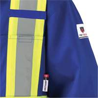 7706 FR-Tech&reg; Flame-Resistant Coverall with Leg Zippers, Size 36, Royal Blue, 9.7 cal/cm² Groupe Belzile Dickner