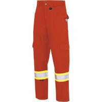7765 Pantalon cargo de s&eacute;curit&eacute; haute visibilit&eacute; r&eacute;sistant aux arcs &eacute;lectriques FR-Tech 88/12, 30, x 32, Orange haute visibilit&eacute;, 10 cal/cm² Groupe Belzile Dickner