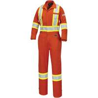 7702W FR-Tech&reg; Women's FR/Arc-Rated Coveralls, Size X-Small, High Visibility Orange, 10 cal/cm² Groupe Belzile Dickner