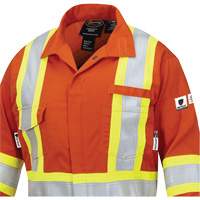 7702W FR-Tech&reg; Women's FR/Arc-Rated Coveralls, Size X-Small, High Visibility Orange, 10 cal/cm² Groupe Belzile Dickner