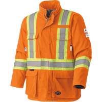 5533 Manteau de s&eacute;curit&eacute; ignifuge, Petit, Orange haute visibilit&eacute;, 58 cal/cm² Groupe Belzile Dickner