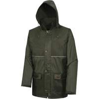 Manteau à capuchon indéchirable Nailhead pour planteur d’arbres, Polyester/PVC, T-petit, Vert SHE437 | Dickner Inc