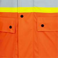 High-Visibility FR Waterproof Safety Jacket, X-Small, High Visibility Orange SHE543 | Dickner Inc