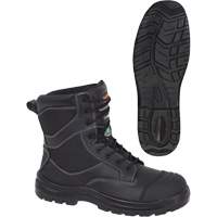 1050 Black Composite Safety Work Boots, Leather, Size 14, Impermeable Groupe Belzile Dickner
