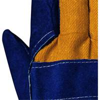 630 Blue Insulated Fitter's Gloves, One Size, Split Cowhide Palm, Boa Inner Lining Groupe Belzile Dickner