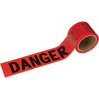 388 Ruban de danger, Bilingue, 3" la x 200' lo, 1,5 mil, Noir/rouge Groupe Belzile Dickner
