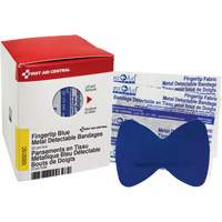 Fingertip Blue Detectable Bandages, Fingertip, Fabric Metal Detectable, Sterile Groupe Belzile Dickner