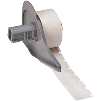 Self-Laminating Wrap-Around Wire & Cable Labels, Vinyl, 0.5" L x 0.75" H, White SHF072 | Dickner Inc
