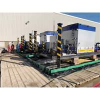 Ultimate Copolymer 2000 Ultra-Containment Berm&reg;, 179 US gal. Capacity, 4' W x 6' L x 12" H, Hinge Bracket Groupe Belzile Dickner