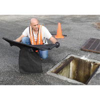 Square Ultra-Drain Guard&reg; Catch Basin Insert with Overflow Port, Oil & Sediment, 16" - 28" L x 20" - 36" W Groupe Belzile Dickner