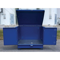 Ultra-Hard Top S4 Steel Spill Pallet, 61" L x 54.4" W x 52" H, 4700 lbs. Load Capacity Groupe Belzile Dickner