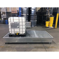 Steel Ultra-Twin IBC Spill Pallet&reg;, 370 US gal. Spill Capacity, 103.8" x 26.8" x 51.1" Groupe Belzile Dickner