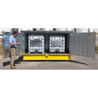 Steel Ultra-Twin IBC Hard Top, 123.4" L x 73.4" W x 66.4" H, 12250 lbs. Load Capacity Groupe Belzile Dickner