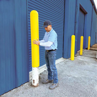 Ultra-Post Protector&reg;, 4" Dia. x 52" L, Yellow Groupe Belzile Dickner