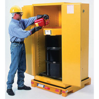 Single Drum Ultra-Safety Cabinet Bladder System&reg;, 37.8" L x 37.8" W x 6.3" H, 1500 lbs. Load Capacity Groupe Belzile Dickner