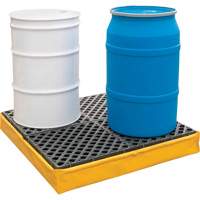 4-Drum Flexible Ultra-Spill Pallet&reg;, 66 US gal. Spill Capacity, 48" x 48" x 7" Groupe Belzile Dickner