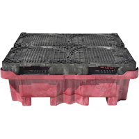 4-Drum Ultra-Spill King&reg; Drum Spill Pallet, 85 US gal. Spill Capacity, 51" x 51" x 17.5" Groupe Belzile Dickner