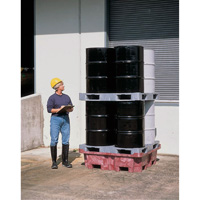4-Drum Ultra-Spill King&reg; Flat Deck Spill Pallet, 85 US gal. Spill Capacity, 51" x 51" x 17.5" Groupe Belzile Dickner