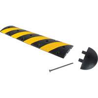 Speed Bump Kit, Rubber, 4' L x 11" W x 2" H Groupe Belzile Dickner