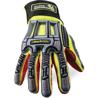 Rig Lizard&reg; 2028X Cut-Resistant Gloves, 6/X-Small, Synthetic/HPPE Palm, Elastic/Hook & Loop Cuff Groupe Belzile Dickner