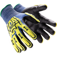 Helix&reg; 3016 Impact Gloves, 7/Small, HPPE Palm, Elastic/Knit Wrist Cuff Groupe Belzile Dickner