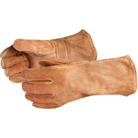 Gants de soudage bruns de luxe Endura 505BS, Cuir de vache refendu, Taille Grand Groupe Belzile Dickner