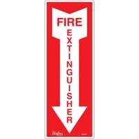 Enseigne Fire Extinguisher, 5" x 14", Vinyle, Anglais avec pictogramme Groupe Belzile Dickner