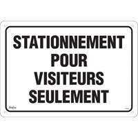 Enseigne  Stationnement pour visiteurs , 14" x 20", Aluminium, Français Groupe Belzile Dickner