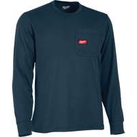 Gridiron Long-Sleeved Pocket-T-Shirt, Men's, Small, Blue Groupe Belzile Dickner