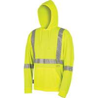 6965 Bird's-Eye Safety Hoodie, Small, High Visibility Lime-Yellow Groupe Belzile Dickner