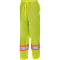 5670 Traffic Safety Pants, Polyester, 2X-Small/X-Small, High Visibility Lime-Yellow Groupe Belzile Dickner