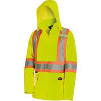 5628W The Rock Women's 300D  Quilted Safety Parka, Polyester/Polyurethane, High Visibility Lime-Yellow, X-Small Groupe Belzile Dickner
