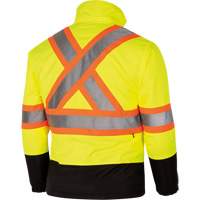 5771 Waterproof Reversible Safety Jacket, Polyester/Polyurethane, High Visibility Lime-Yellow, Small Groupe Belzile Dickner