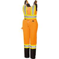5040BBW Combinaison de s&eacute;curit&eacute; imperm&eacute;able haute visibilit&eacute; pour femmes, Polyester, T-petit, Noir/Orange haute visibilit&eacute; Groupe Belzile Dickner