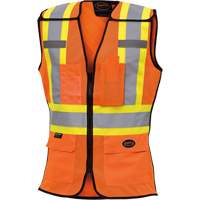 486 Veste de s&eacute;curit&eacute; d&eacute;tachable haute visibilit&eacute;, Orange haute visibilit&eacute;, T-petit, Polyester Groupe Belzile Dickner