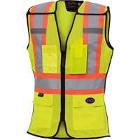 489 Veste de s&eacute;curit&eacute; d&eacute;tachable haute visibilit&eacute;, Jaune lime haute visibilit&eacute;, T-petit, Polyester Groupe Belzile Dickner