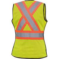 489 Veste de s&eacute;curit&eacute; d&eacute;tachable haute visibilit&eacute;, Jaune lime haute visibilit&eacute;, T-petit, Polyester Groupe Belzile Dickner