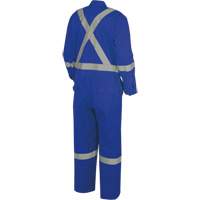 7709A "The Rock" FR-Tech&reg; High Visibility FR/Arc Rated Coveralls, Size 36, Royal Blue, 10 cal/cm² Groupe Belzile Dickner
