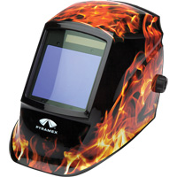 Leadhead&reg; Auto Darkening Welding Helmet, 3.8" L x 3.4" W View Area, 9 - 13 Shade Range Groupe Belzile Dickner