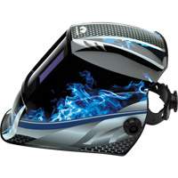 Leadhead&reg; Auto Darkening Welding Helmet, 3.8" L x 3.4" W View Area, 9 - 13 Shade Range Groupe Belzile Dickner