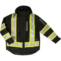 Ripstop 4-in-1 Safety Jacket, Polyester, Black, X-Small Groupe Belzile Dickner